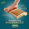 Wooden Foot Massager Roller | Natural Pain Relief & Stress Relaxation Therapy Tool